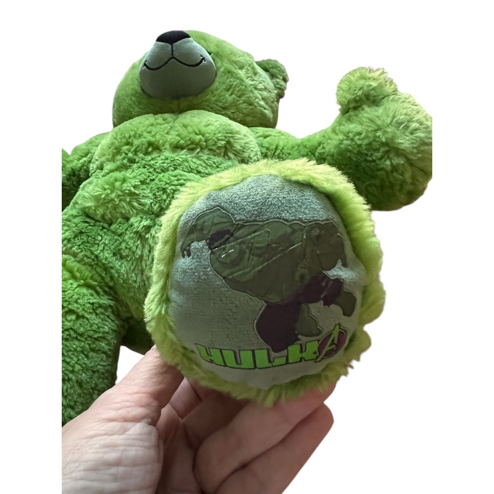 Build a Bear Workshop Marvel Avengers The Hulk Green Teddy Bear Plush Toy - Picture 7 of 9